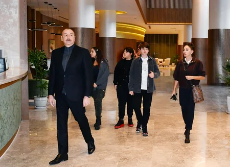 President Ilham Aliyev and First Lady Mehriban Aliyeva attend inauguration of Shabran Recreation Complex