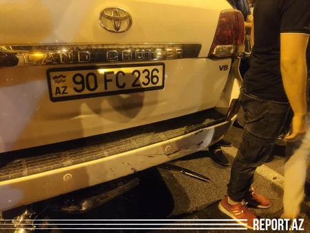 В Сумгайыте столкнулись два автомобиля