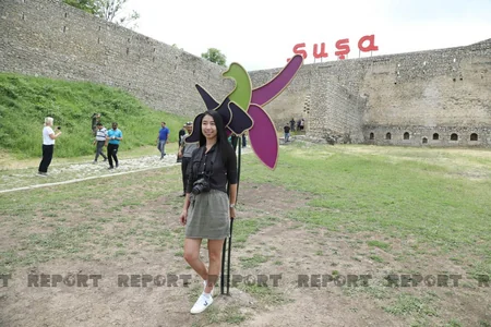 Зарубежные путешественники посетили Шушу