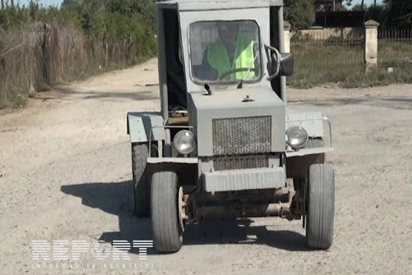 ​Salyan sakini qeyri-adi traktor düzəldib - FOTO