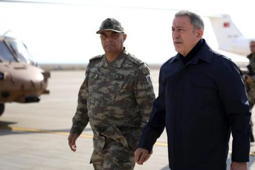 Nazir və yüksək rütbəli hərbçilər Suriya ilə sərhəd bölgəyə getdi