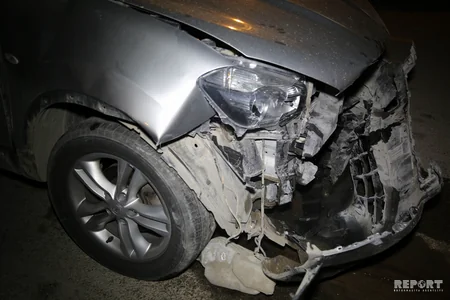 Bakıda yol qəzası olub, xəsarət alanlar var - FOTO