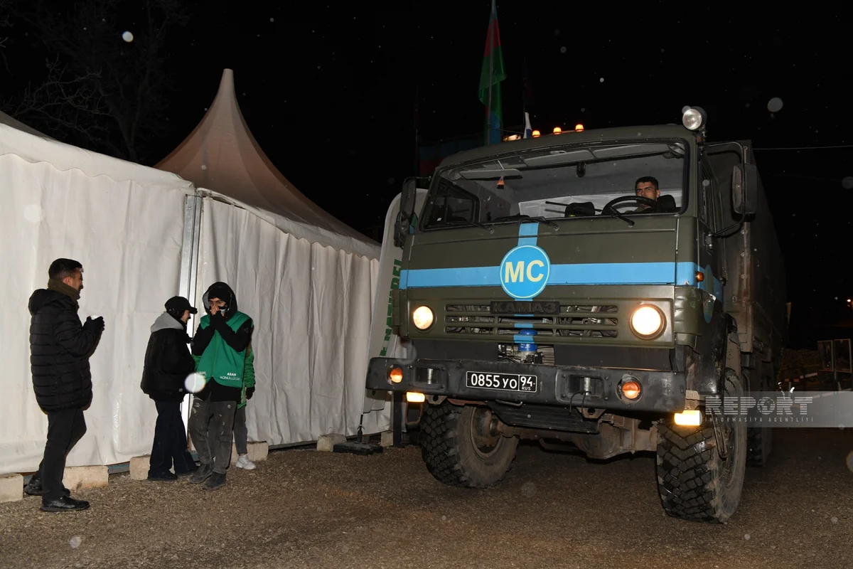 Bu gün Xankəndi-Laçın yolunda sülhməramlıların 35 avtomobili maneəsiz hərəkət edib - YENİLƏNİB-9