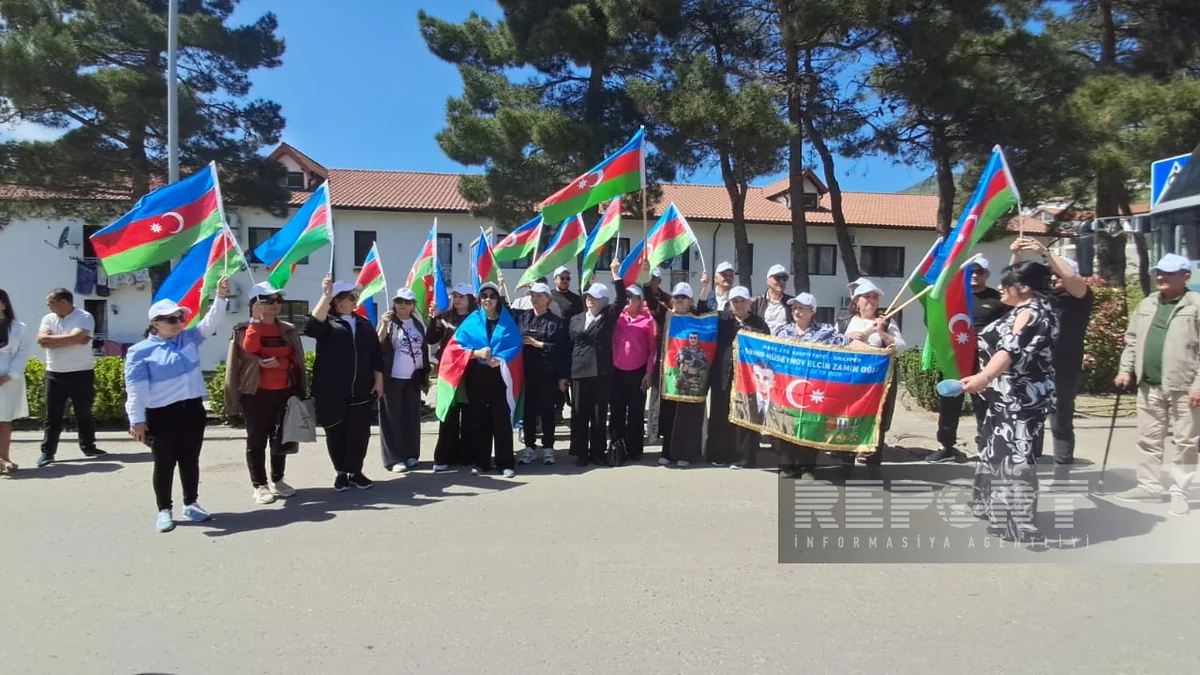 Sumqayıtda yaşayan bir qrup şəhid ailəsi və Vətən müharibəsi qaziləri Laçına səfər ediblər