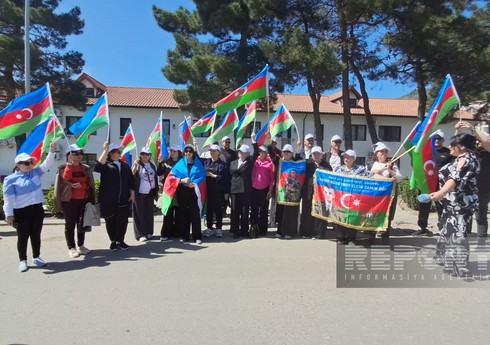Sumqayıtda yaşayan bir qrup şəhid ailəsi və Vətən müharibəsi qaziləri Laçına səfər ediblər