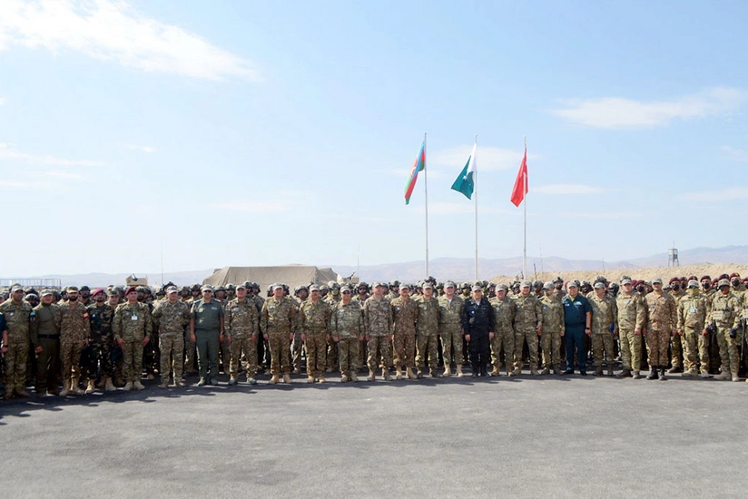 Azərbaycan, Türkiyə və Pakistan generalları “Üç qardaş - 2021” təlimini izləyib