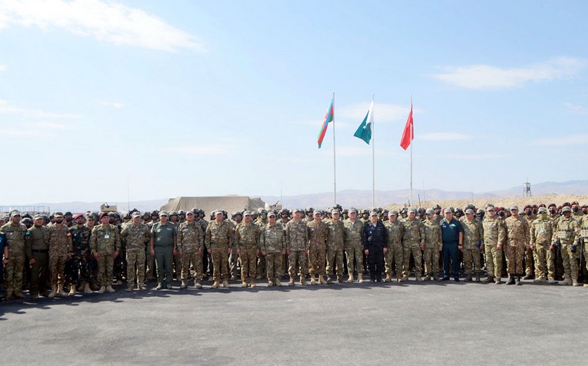 Azərbaycan, Türkiyə və Pakistan generalları “Üç qardaş - 2021” təlimini izləyib