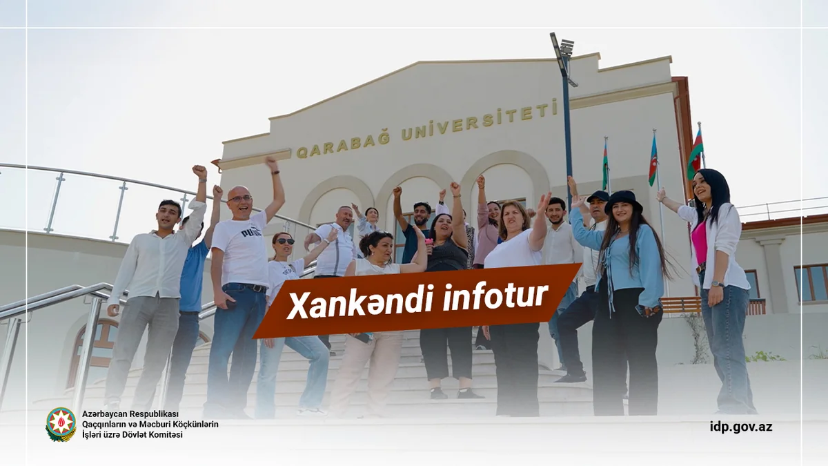 Bir qrup keçmiş məcburi köçkün Xankəndidəki bərpa-quruculuq işləri ilə tanış olub
