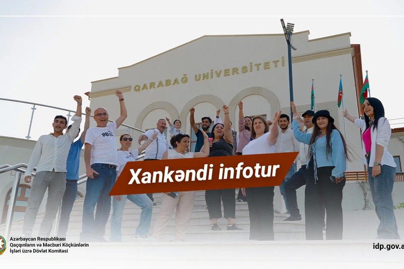 Bir qrup keçmiş məcburi köçkün Xankəndidəki bərpa-quruculuq işləri ilə tanış olub