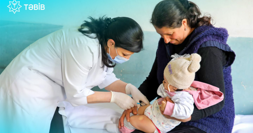 “İmmunlaşdırma həftəsi” çərçivəsində vaksinasiyadan kənarda qalan 2600-ə yaxın uşağa peyvənd vurulub