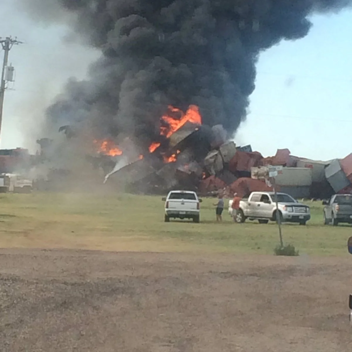 В Техасе столкнулись два поезда - ФОТО
