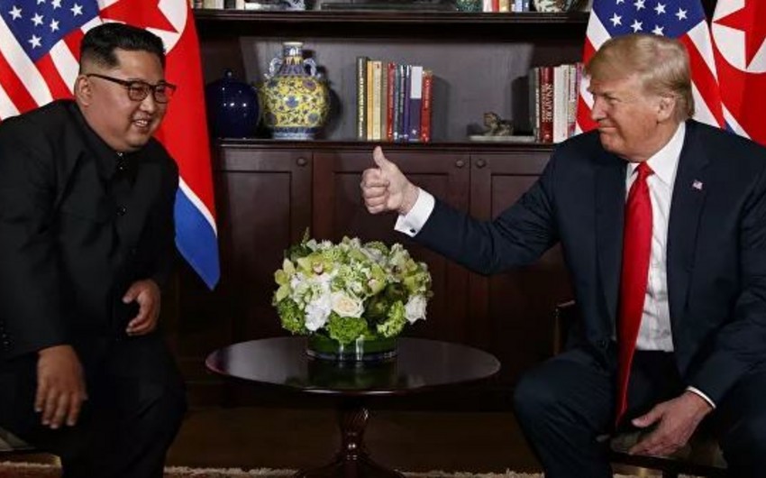 Tramp Kim Çen Inla tezliklə görüşəcəklərini bildirib