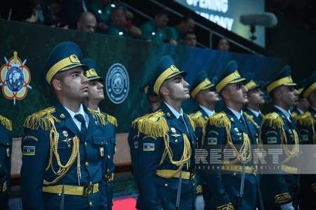 Bakıda hərbçilər arasında güləş üzrə 36-cı dünya çempionatının açılış mərasimi keçirilib