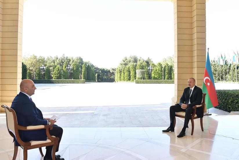 President Ilham Aliyev gives interview to Turkish Haber Turk TV channel