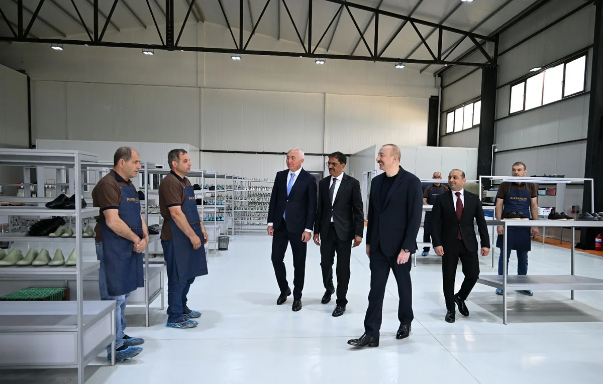 Azərbaycan Prezidenti “PIRSHAGHI” ayaqqabı fabrikinin Laçın filialının açılışında iştirak edib