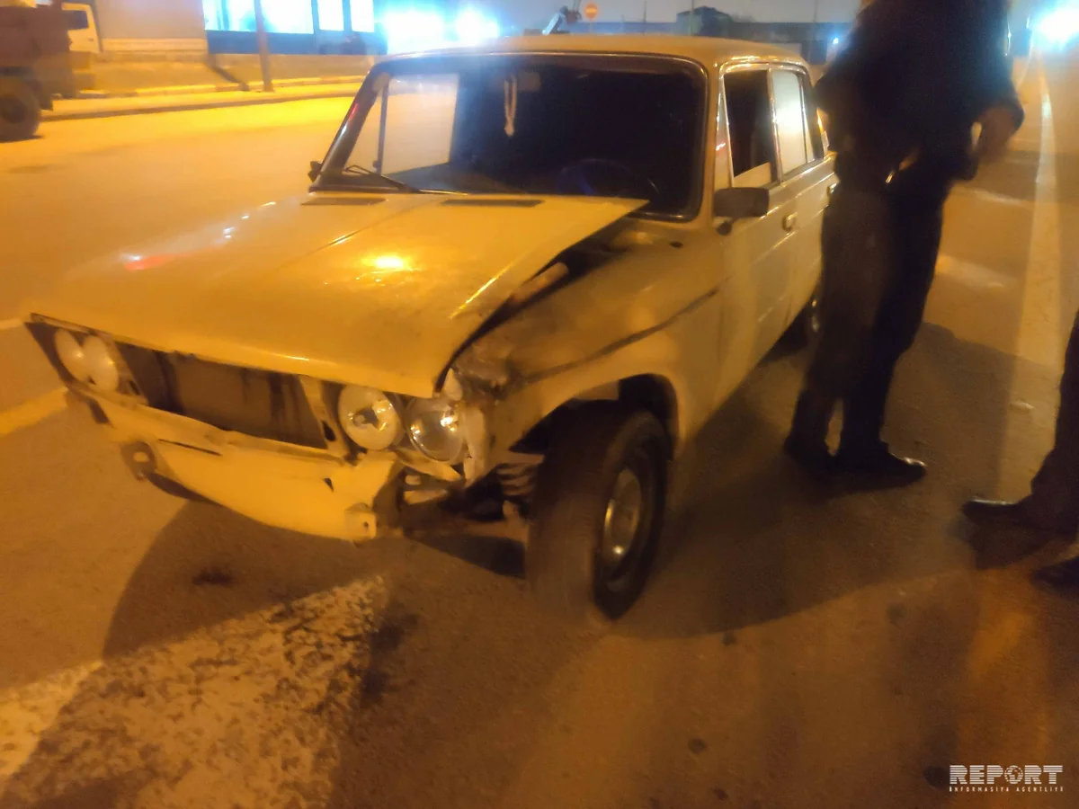 Ziya Bünyadov prospektində iki avtomobil toqquşub - FOTO