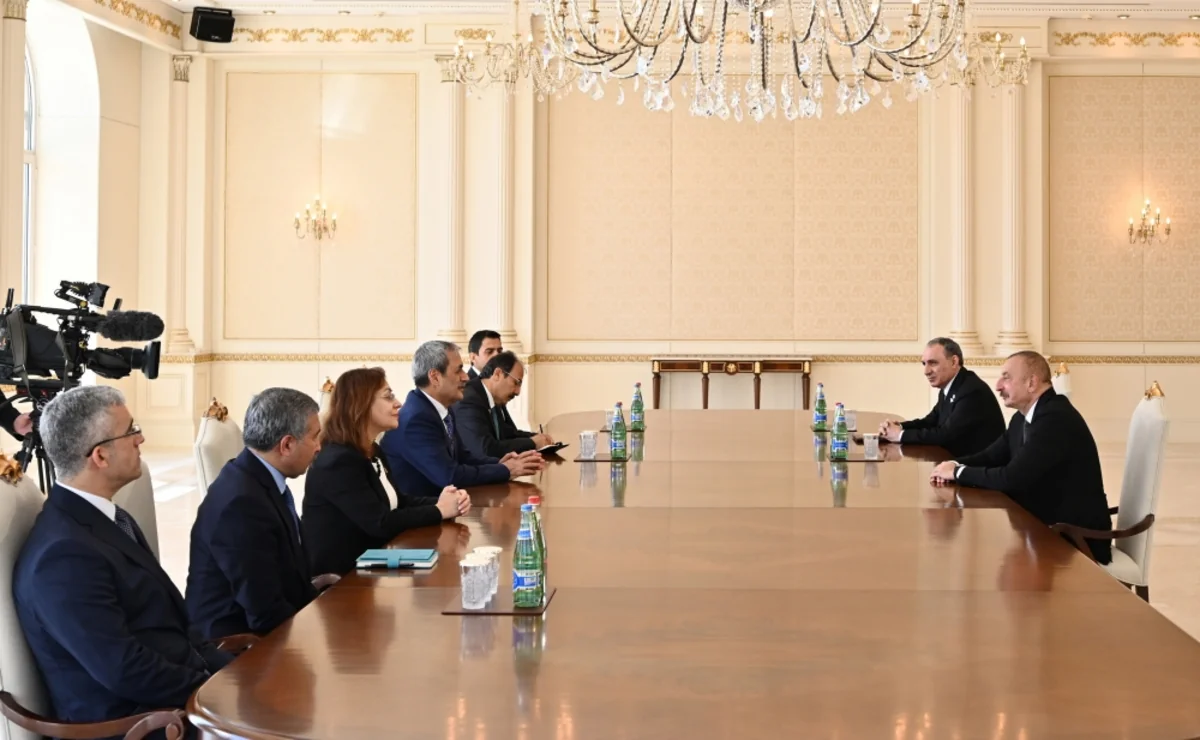 Prezident İlham Əliyev Türkiyə Ali Məhkəməsinin Baş prokurorunu qəbul edib