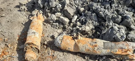 Salyanda partlamamış mərmilər tapılıb