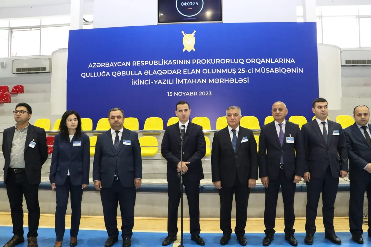 Prokurorluq orqanlarına 50 vakant ştat üzrə 136 namizəd yazılı imtahan verib - YENİLƏNİB-2