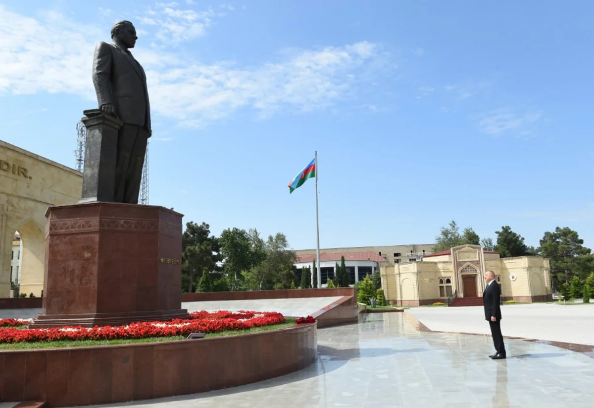 President Ilham Aliyev arrives in Shirvan city