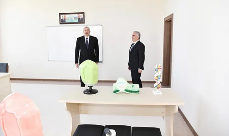 President Ilham Aliyev inaugurated secondary school 6 in Garakhanbayli administrative district, Nakhchivan