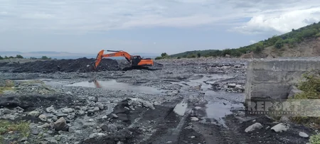 Qəbələdən keçən çaylarda sel və daşqınlara qarşı tənzimləmə işləri aparılır