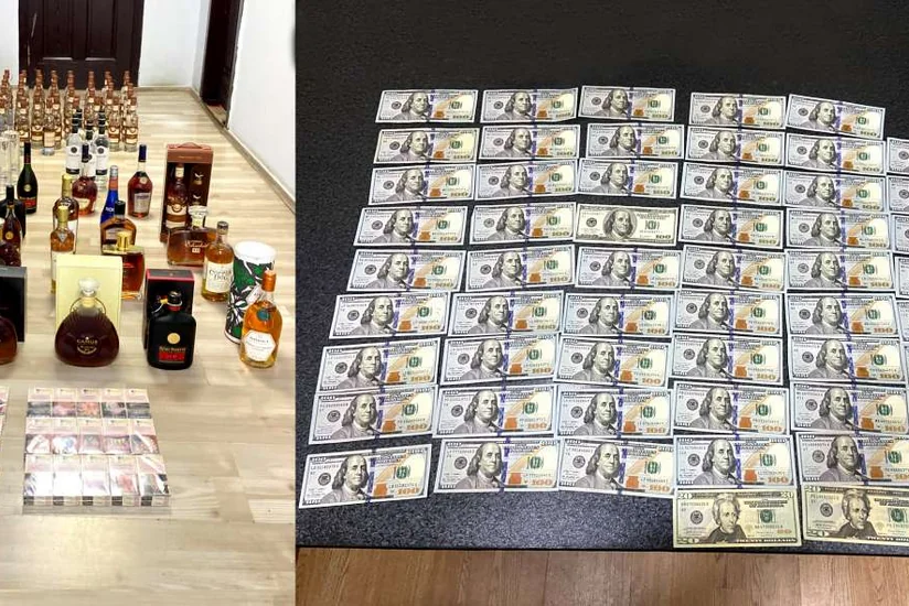 Azərbaycana qanunsuz gətirilən spirtli içkilər, siqaret və xarici valyuta aşkar edilib