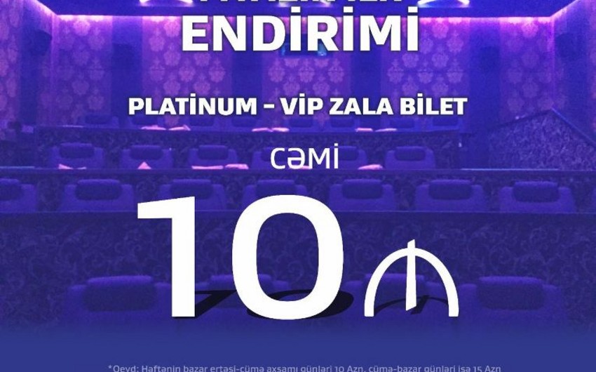 “CinemaPlus” VIP zallarının qiymәtlərini aşağı salıb