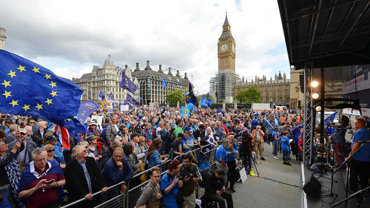 Brexit əleyhdarları Londonda nümayiş keçirib