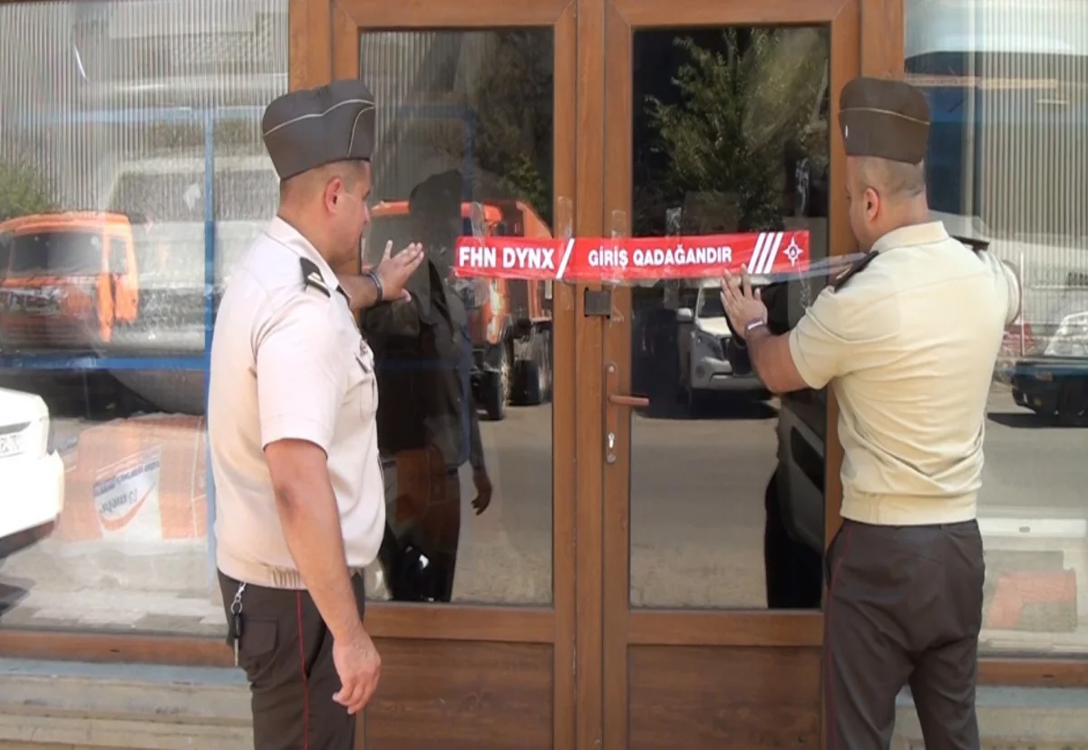 FHN yanğın təhlükəli obyektin fəaliyyətini dayandırıb