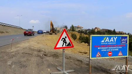 Bakıda Nazim Hikmət küçəsindən dairəvi yola çıxış genişləndirilir