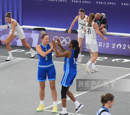 Paris-2024: Azərbaycanın qadınlardan ibarət 3x3 basketbol millisi növbəti görüşünə çıxıb - YENİLƏNİB - 2