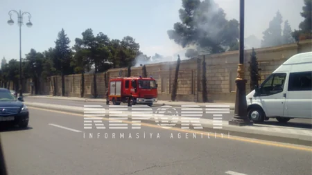 ​Qurd qapısı qəbiristanlığında yanğın baş verib