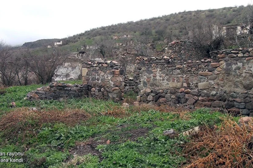 Видеокадры из села Чопедере Зангиланского района