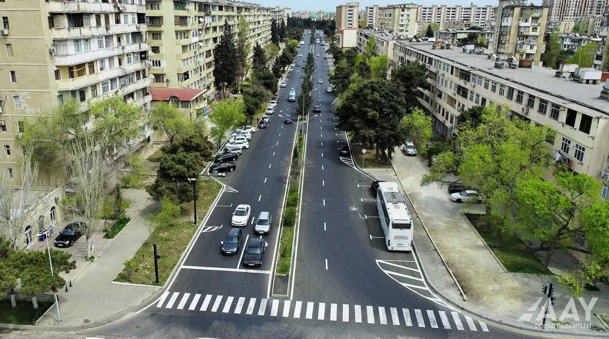 Bakının Sülh küçəsinin əsaslı təmiri yekunlaşdırılıb