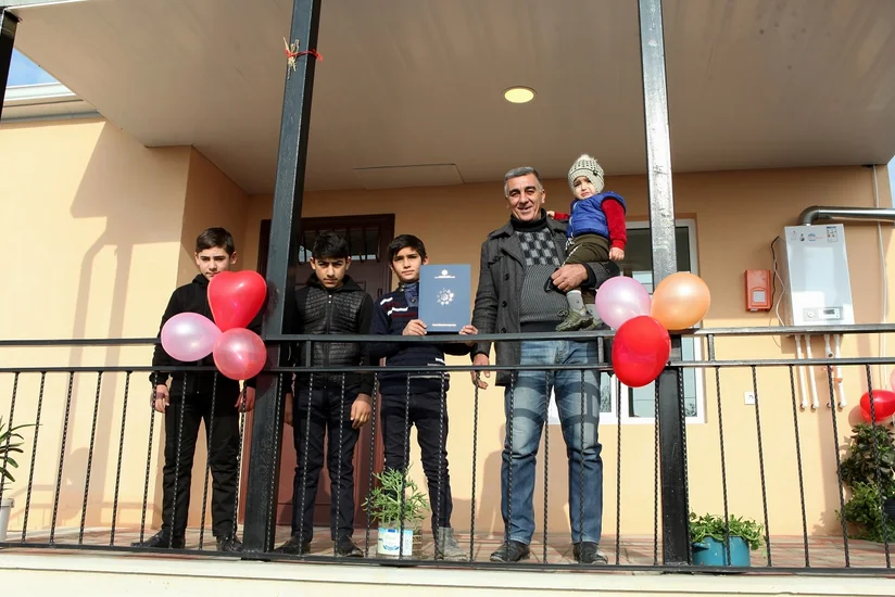 Daha 42 şəhid ailəsi və Qarabağ müharibəsi əlilinə fərdi evlər verilib