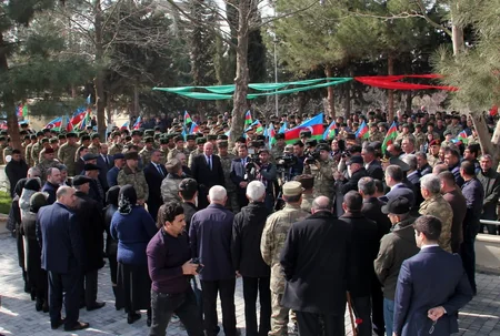 Yeni Xocavənd qəsəbəsində şəhidlərin xatirəsi yad edildi