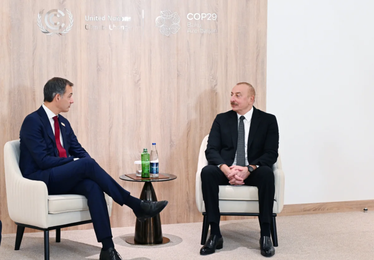 Prezident İlham Əliyev Belçikanın Baş naziri ilə görüşüb - YENİLƏNİB