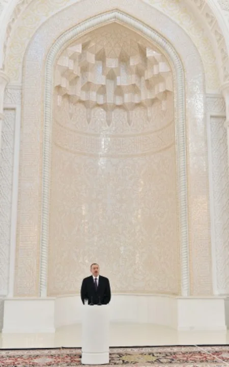 Prezident İlham Əliyev Bakıda Heydər məscidinin açılışında iştirak edib