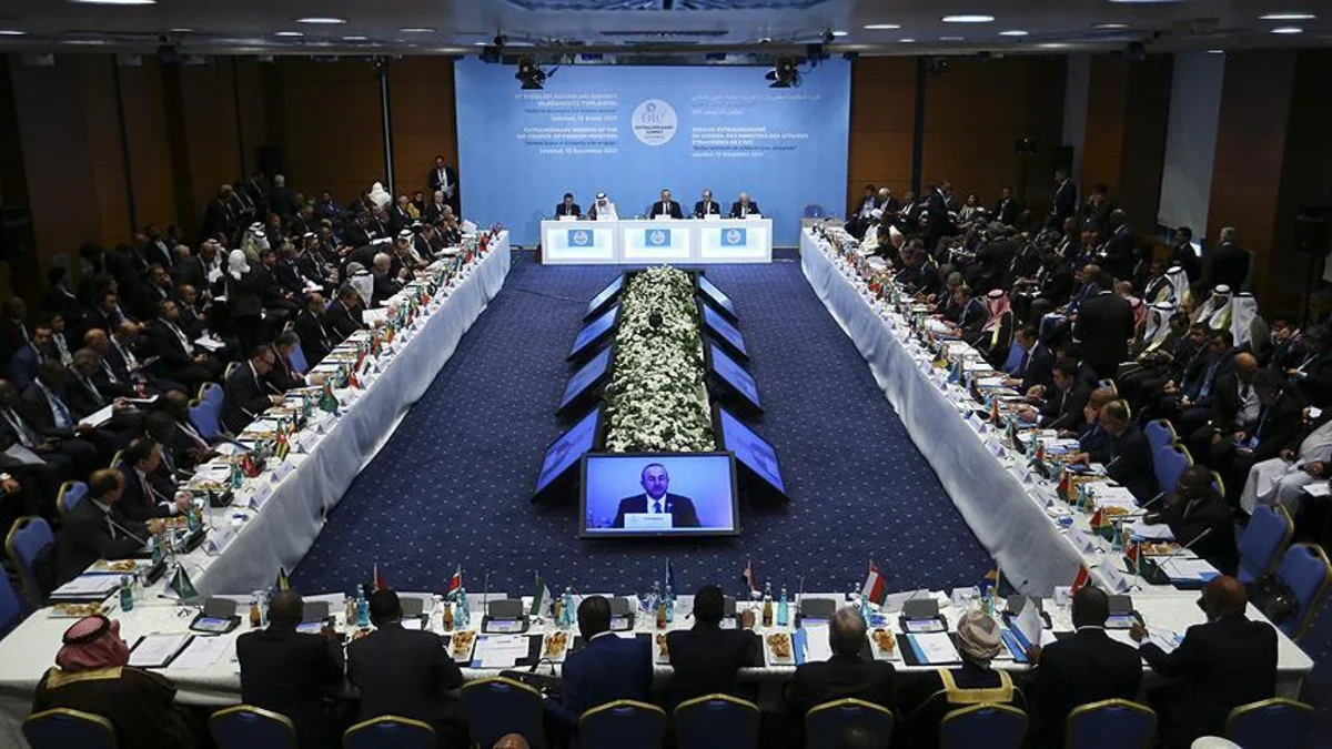 Elmar Mammadyarov attends the OIC Ministerial Council in Istanbul
