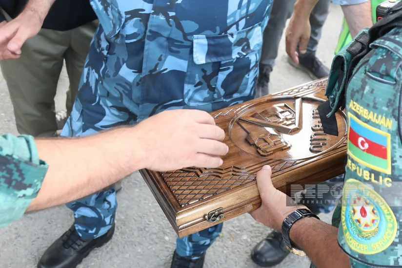Backgammon board with coat of arms of so-called republic confiscated from person of Armenian origin willing to cross border