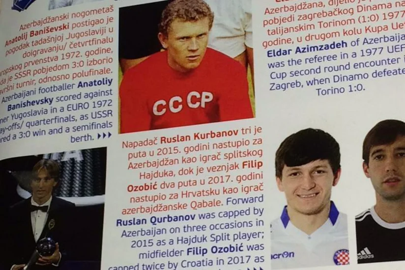 Xorvatiya - Azərbaycan oyununa həsr olunmuş buraxılışda Anatoli Banişevski xatırlanıb - FOTO