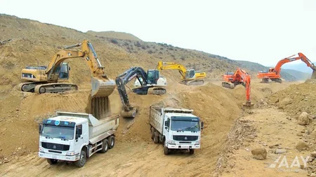 Talış-Tapqaraqoyunlu-Qaşaltı yeni avtomobil yolunun tikintisi sürətlə davam etdirilir