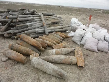 Xızıda 116 ədəd partlamamış hərbi sursat aşkar edilib