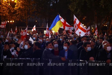В Тбилиси завершился митинг сторонников Саакашвили