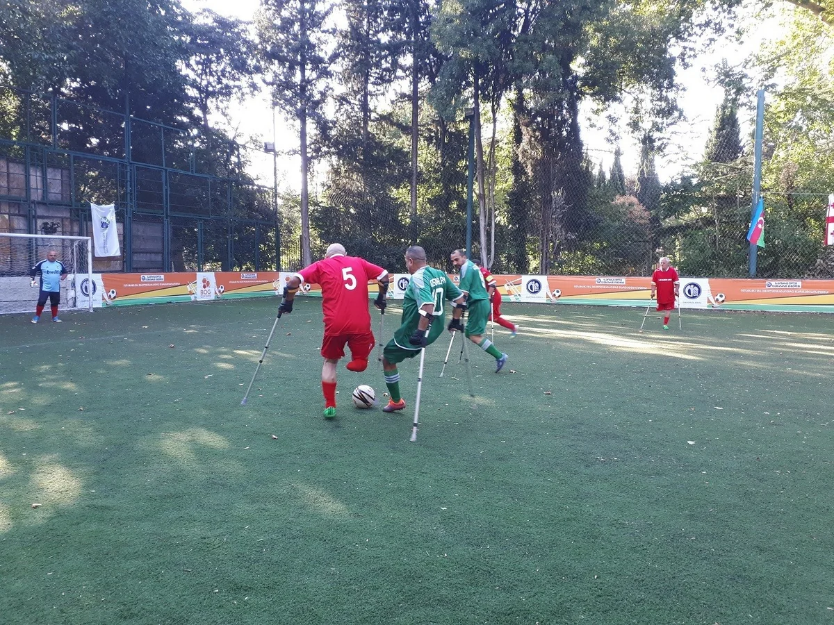 Футбольная команда инвалидов Карабаха провела в Грузии очередную встречу
