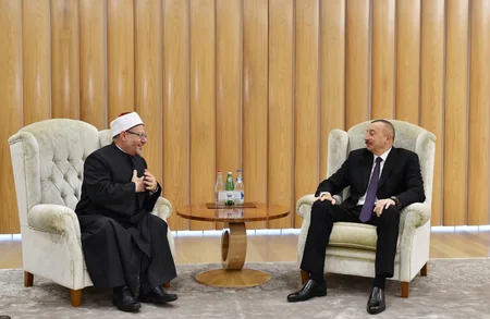 President Ilham Aliyev receives Egypt's grand mufti