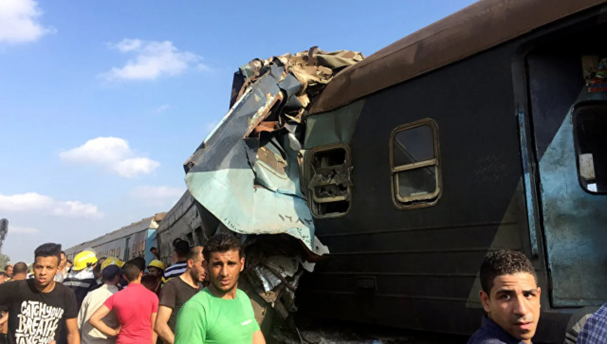 Egypt train crash death toll reached 49 people - VIDEO