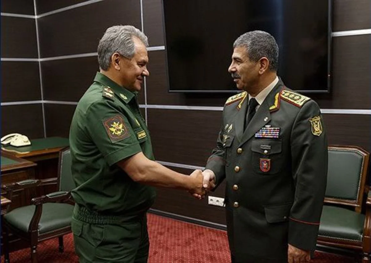 Azerbaijani and Russian Defense Ministers met