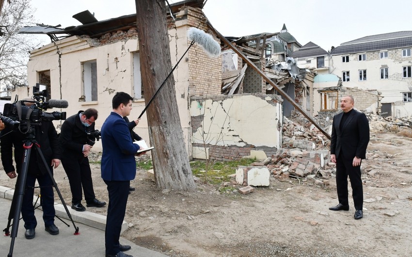 Azerbaijani leader gives interview to AZERTAC